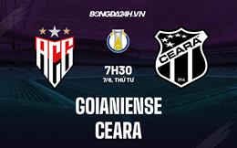 Nhận định bóng đá Goianiense vs Ceara 07h30 ngày 7/6 (Hạng 2 Brazil 2023)