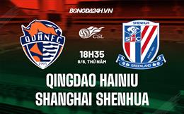 Nhận định Qingdao Hainiu vs Shanghai Shenhua 18h35 ngày 8/6 (VĐQG Trung Quốc 2023)