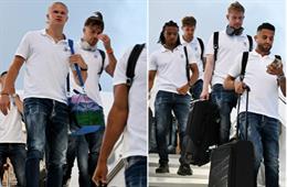 Những hình ảnh đầu tiên của Man City tại Istanbul 