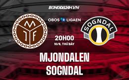 Nhận định bóng đá Mjondalen vs Sogndal 20h00 ngày 10/6 (Hạng 2 Na Uy 2023)