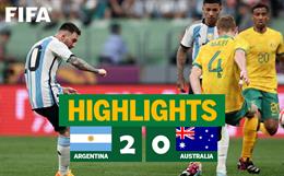 Messi ghi bàn siêu nhanh, Argentina thắng nhẹ Australia