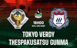 Nhận định Tokyo Verdy vs Thespakusatsu Gunma 16h00 ngày 18/6 (Hạng 2 Nhật Bản 2023)