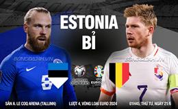 Nhận định Estonia vs Bỉ (01h45 ngày 21/06): Trở lại mạch thắng