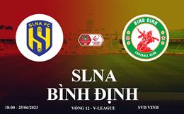 Trực tiếp SLNA vs Bình Định link xem kqbd V-League 25/6/2023