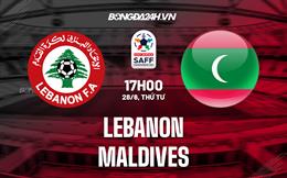 Nhận định Lebanon vs Maldives 17h00 ngày 28/6 (SAFF Championship 2023)