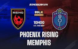 Nhận định Phoenix Rising vs Memphis 10h00 ngày 1/7 (Hạng nhất Mỹ 2023)