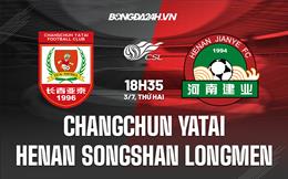 Nhận định Changchun Yatai vs Henan Songshan Longmen 18h35 ngày 3/7 (VĐQG Trung Quốc 2023)