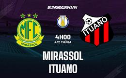 Nhận định - dự đoán Mirassol vs Ituano 4h00 ngày 4/7 (Hạng 2 Brazil 2023)
