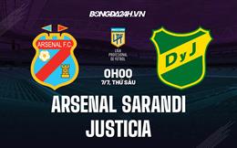 Nhận định Arsenal Sarandi vs Justicia 0h00 ngày 7/7 (VĐ Argentina 2023)