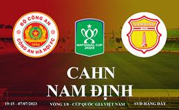 Trực tiếp CAHN vs Nam Định link xem cúp quốc gia Việt Nam 2023 hôm nay