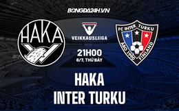 Nhận định bóng đá Haka vs Inter Turku 21h00 ngày 8/7 (VĐQG Phần Lan 2023)