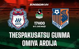 Nhận định Thespakusatsu Gunma vs Omiya Ardija 17h00 ngày 09/07 (Hạng 2 Nhật 2023)