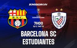 Nhận định - dự đoán Barcelona SC vs Estudiantes 7h00 ngày 12/7 (Copa Sudamericana 2023)