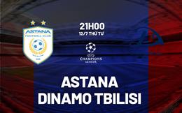 Nhận định Astana vs Dinamo Tbilisi 21h00 ngày 12/7 (Champions League 2023/24)