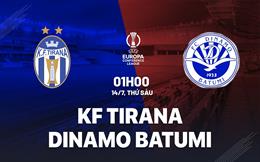 Nhận định KF Tirana vs Dinamo Batumi 1h00 ngày 14/7 (Conference League 2023/24)