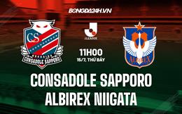 Nhận định Consadole Sapporo vs Albirex Niigata 11h00 ngày 15/7 (VĐQG Nhật Bản 2023)