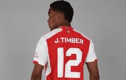 Tân binh Jurrien Timber thừa nhận là fan của Arsenal từ bé