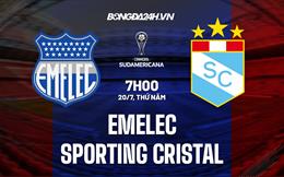 Nhận định Emelec vs Sporting Cristal 7h00 ngày 20/07 (Copa Sudamericana 2023)