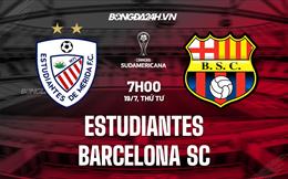 Nhận định Estudiantes vs Barcelona SC 7h00 ngày 19/7 (Copa Sudamericana 2023)