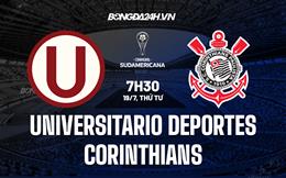Nhận định Universitario vs Corinthians 7h30 ngày 19/7 (Copa Sudamericana 2023)