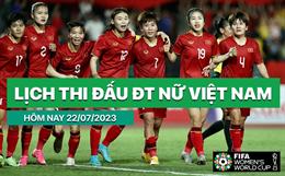 Lịch thi đấu ĐT nữ Việt Nam hôm nay 22/7/2023 mấy giờ đá? xem ở đâu?