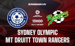 Nhận định Sydney Olympic vs Mt Druitt Town Rangers 13h00 ngày 22/7 (VĐ bang New South Wales 2023)