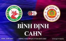 Trực tiếp Bình Định vs CAHN link xem kqbd V-League 22/7/2023