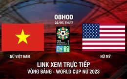 Trực tiếp Nữ Việt Nam vs Nữ Mỹ link xem World Cup Nữ 2023 hôm nay