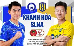 Nhận định Khánh Hòa vs SLNA (17h00 ngày 23/7): Khi khách lấn át chủ