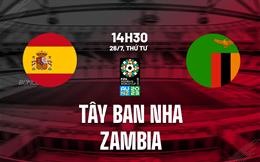 Trực tiếp Tây Ban Nha vs Zambia link xem World Cup Nữ 26/7/2023