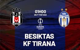 Nhận định bóng đá Besiktas vs KF Tirana 1h00 ngày 28/7 (Conference League 2023/24)