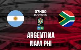 Trực tiếp Argentina vs South Africa link xem World Cup Nữ 28/7/2023