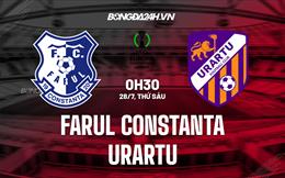 Nhận định Farul Constanta vs Urartu 0h30 ngày 28/7 (Conference League 2023/24)