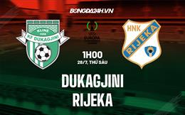 Nhận định bóng đá Dukagjini vs Rijeka 1h00 ngày 28/7 (Conference League 2023/24)