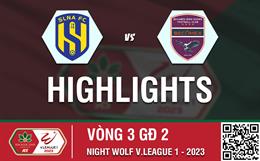 Video tổng hợp: SLNA - Bình Dương (Vòng 3 nhóm B V-League 2023)