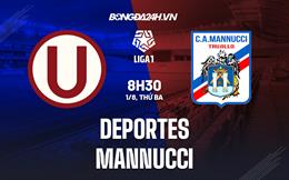 Nhận định bóng đá Deportes vs Mannucci 8h30 ngày 1/8 (VĐQG Peru 2023)