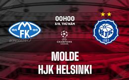 Nhận định bóng đá Molde vs HJK Helsinki 0h00 ngày 3/8 (Champions League 2023/24)