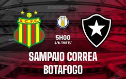 Nhận định - dự đoán Sampaio vs Botafogo SP 5h00 ngày 02/08 (Hạng 2 Brazil 2023)