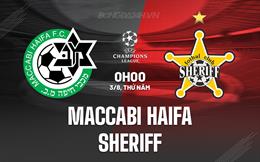 Nhận định Maccabi Haifa vs Sheriff 0h00 ngày 3/8 (Champions League 2023/24)