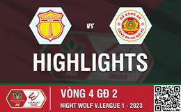 Highlights Nam Định - CAHN | Chiến thắng phút bù giờ | Vòng 4 nhóm A V-League 2023