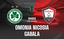 Nhận định Omonia Nicosia vs Gabala 00h00 ngày 4/8 (Conference League 2023/24)