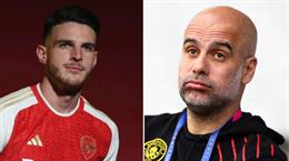 Man City thất bại trước Arsenal vụ Declan Rice, Pep Guardiola nói gì?