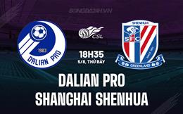 Nhận định bóng đá Dalian Pro vs Shanghai Shenhua 18h35 ngày 5/8 (VĐQG Trung Quốc 2023)