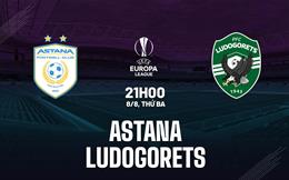 Nhận định bóng đá Astana vs Ludogorets 21h00 ngày 8/8 (Europa League 2023/24)