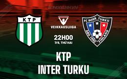Nhận định - dự đoán KTP vs Inter Turku 22h00 ngày 7/8 (VĐQG Phần Lan 2023)