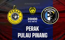 Nhận định bóng đá Perak vs Penang 20h00 ngày 9/8 (VĐQG Malaysia 2023)