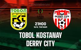 Nhận định Tobol Kostanay vs Derry City 21h00 ngày 10/08 (Conference League 2023/24)