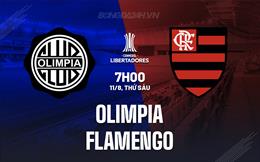 Nhận định - dự đoán Olimpia vs Flamengo 7h00 ngày 11/8 (Copa Libertadores 2023)
