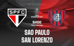 Nhận định Sao Paulo vs San Lorenzo 5h00 ngày 11/8 (Copa Sudamericana 2023)
