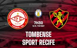 Nhận định Tombense vs Sport Recife 7h30 ngày 12/8 (Hạng 2 Brazil 2023)